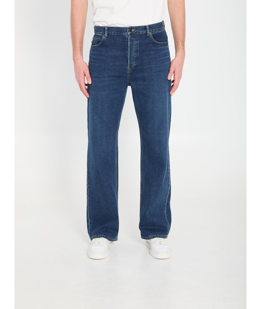 THE ROW Синие хлопковые прямые джинсы, фото 6