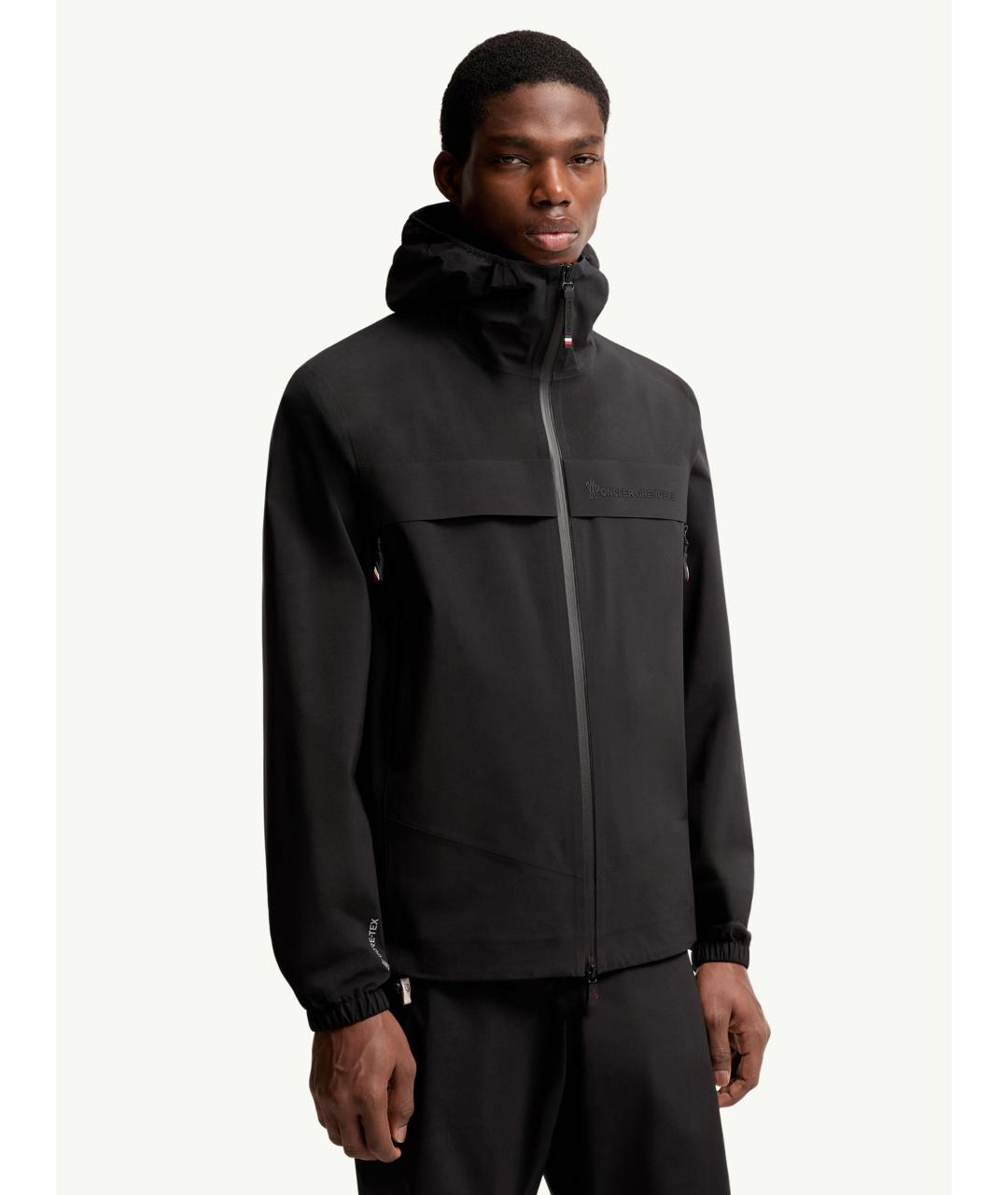 MONCLER Черная полиамидовая куртка, фото 4