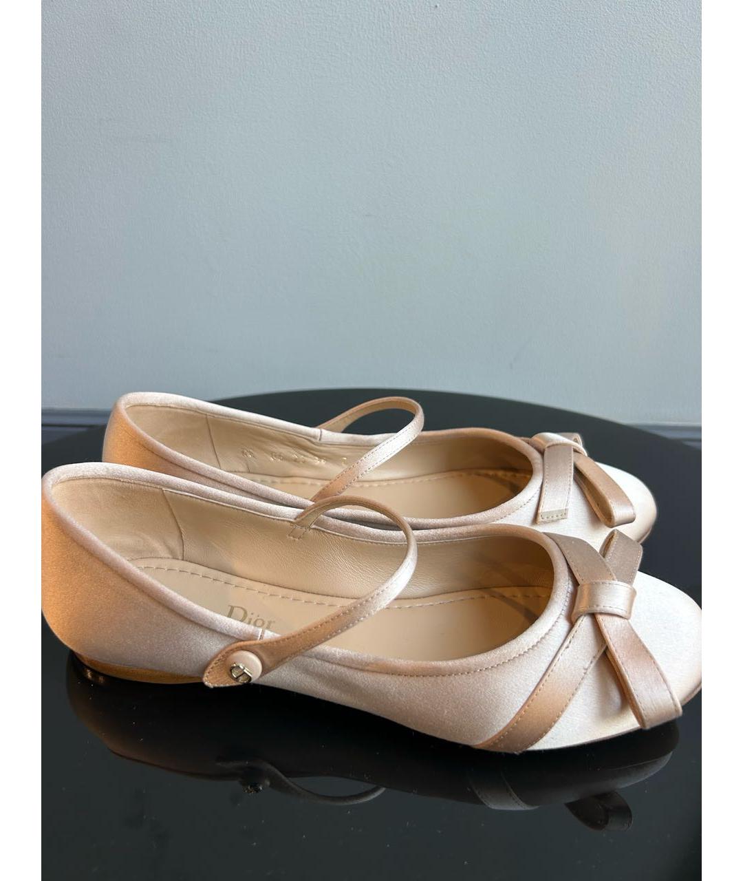 CHANEL Розовые текстильные балетки, фото 5