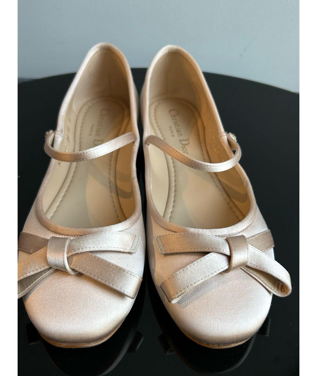 CHANEL Розовые текстильные балетки, фото 4