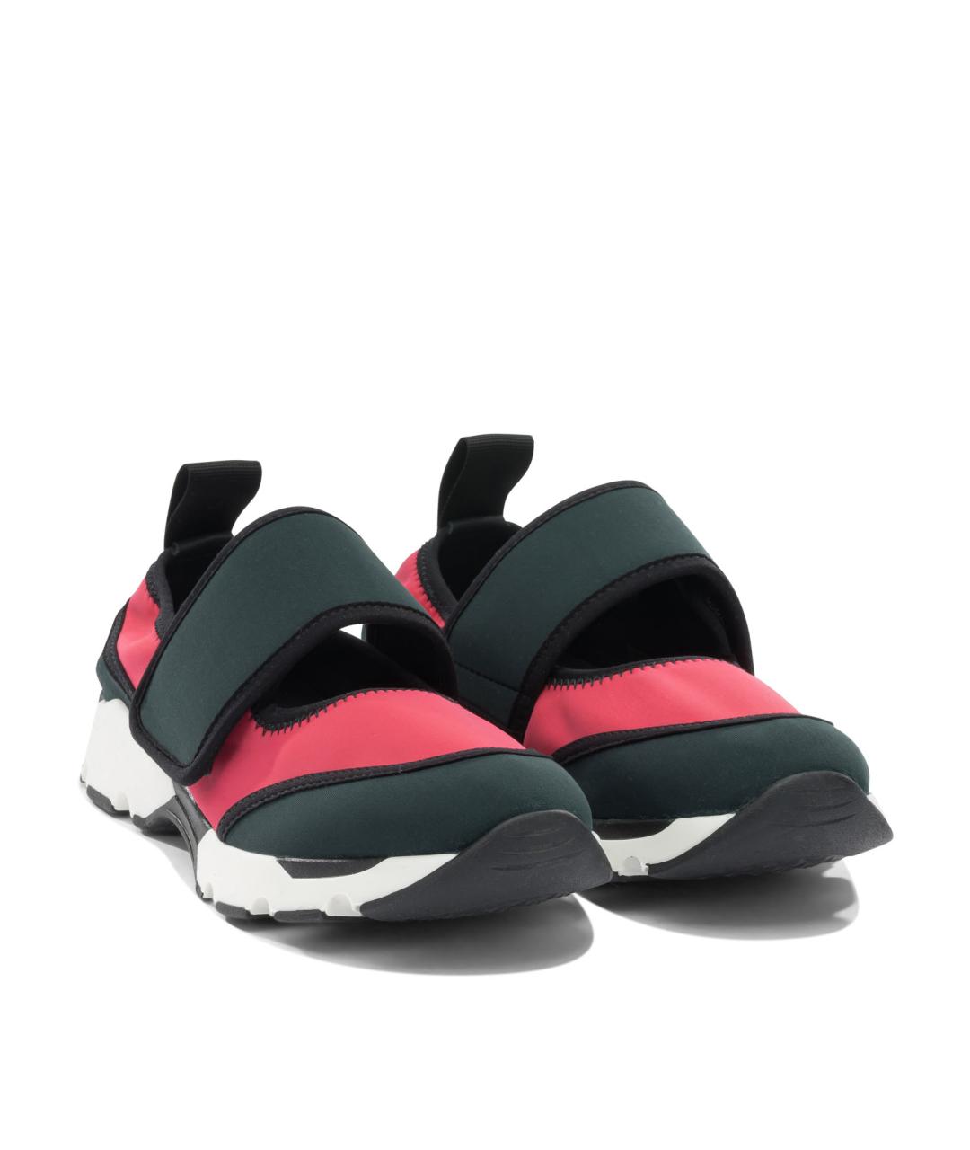 MARNI Синие синтетические кроссовки, фото 2