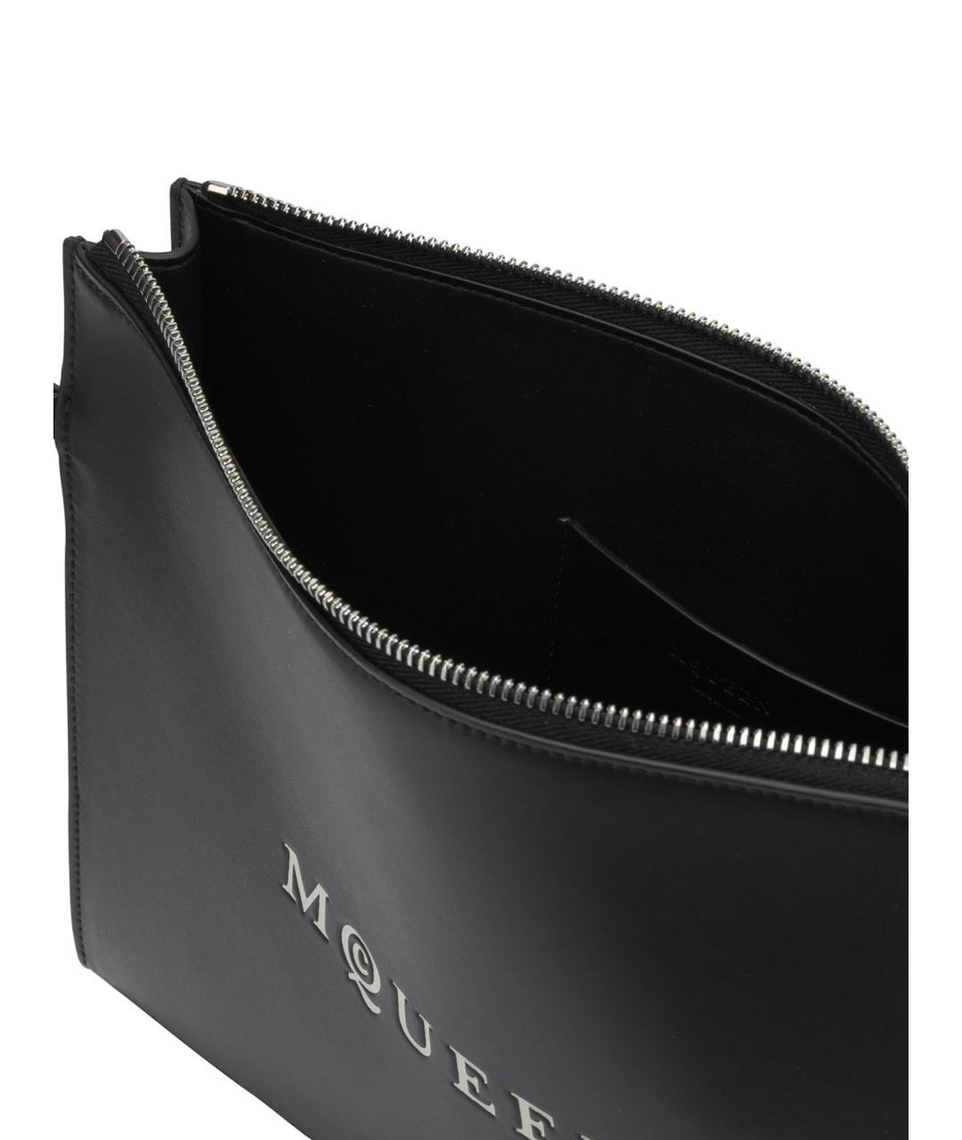 ALEXANDER MCQUEEN Черный кожаный кошелек, фото 5