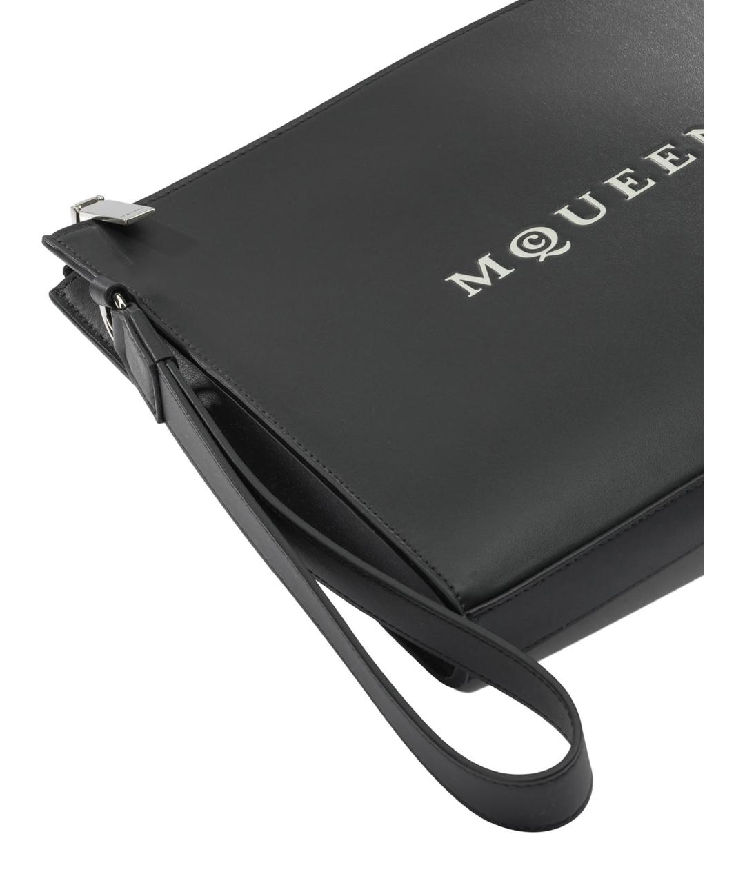 ALEXANDER MCQUEEN Черный кожаный кошелек, фото 4