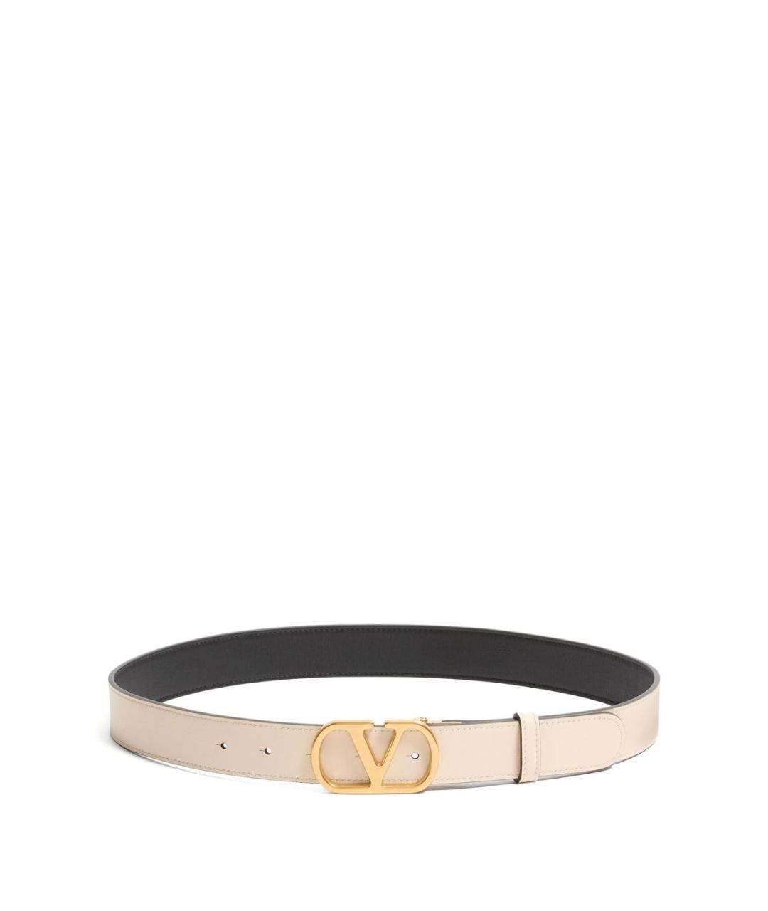 VALENTINO Черный кожаный ремень, фото 5