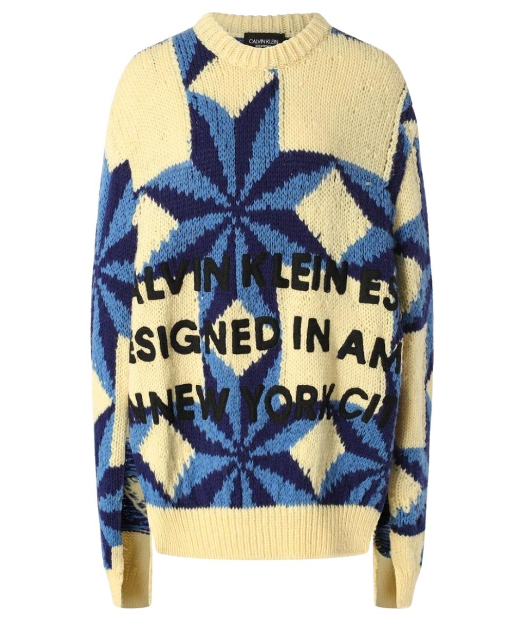 CALVIN KLEIN Мульти шерстяной джемпер / свитер, фото 1