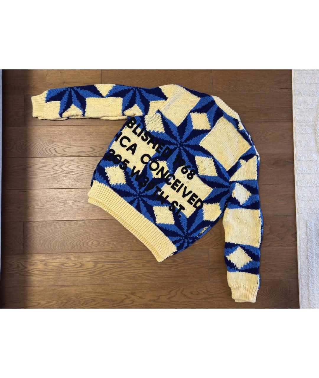 CALVIN KLEIN Мульти шерстяной джемпер / свитер, фото 5