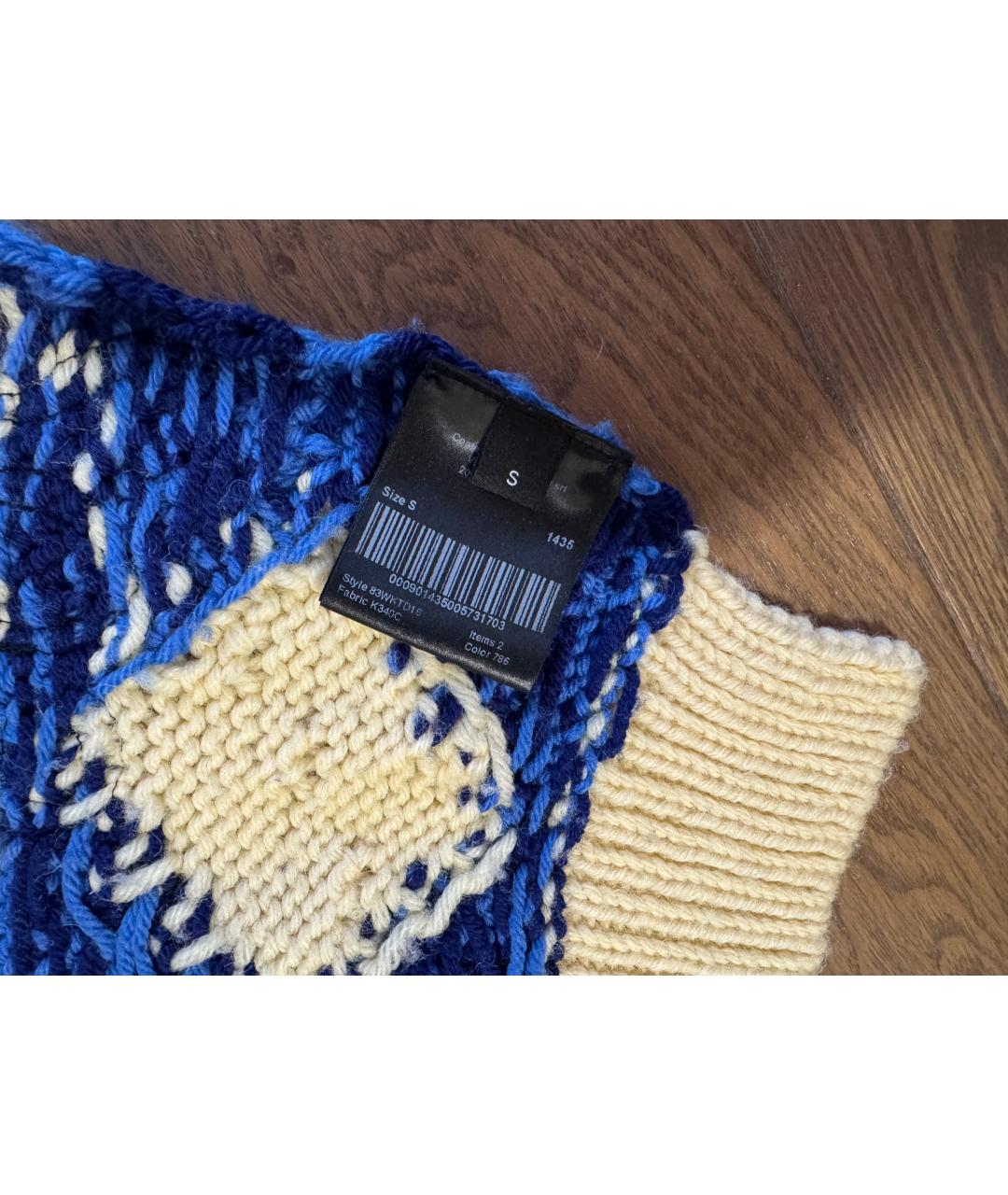 CALVIN KLEIN Мульти шерстяной джемпер / свитер, фото 4