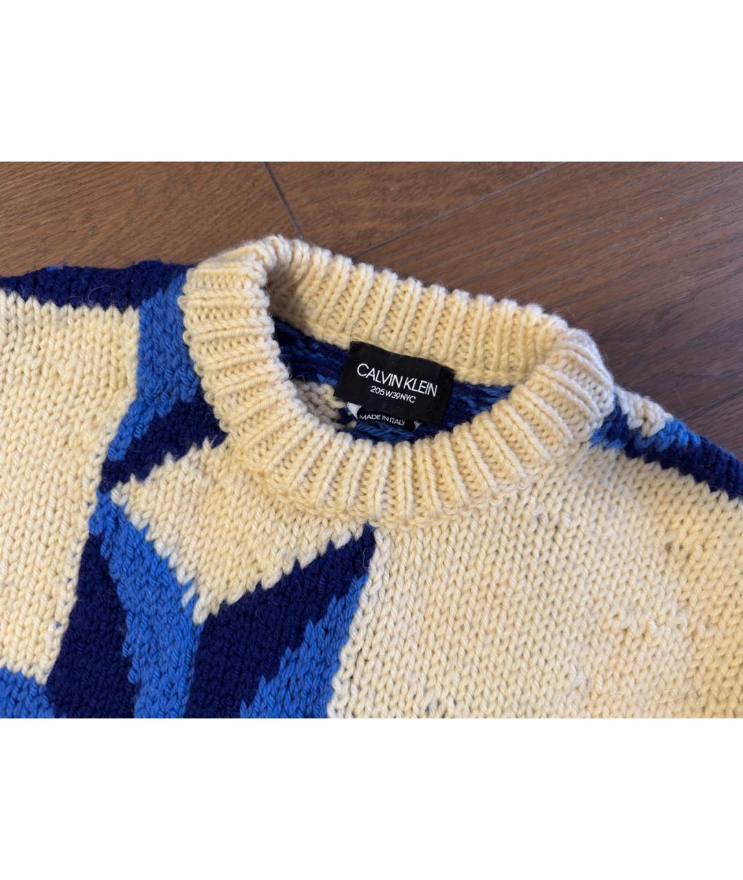 CALVIN KLEIN Мульти шерстяной джемпер / свитер, фото 3
