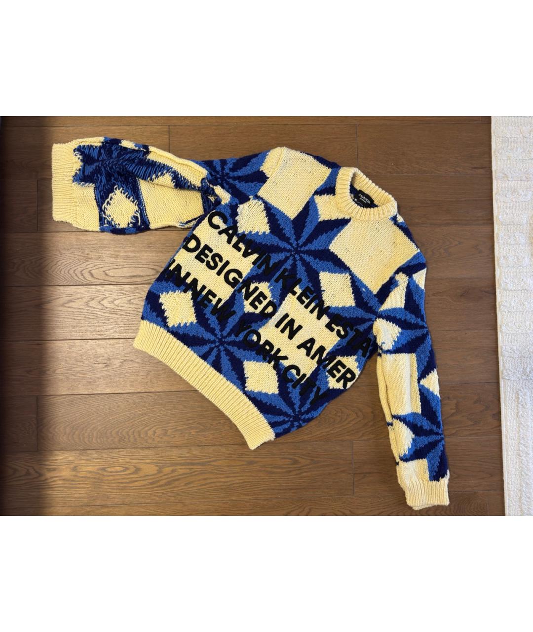 CALVIN KLEIN Мульти шерстяной джемпер / свитер, фото 2