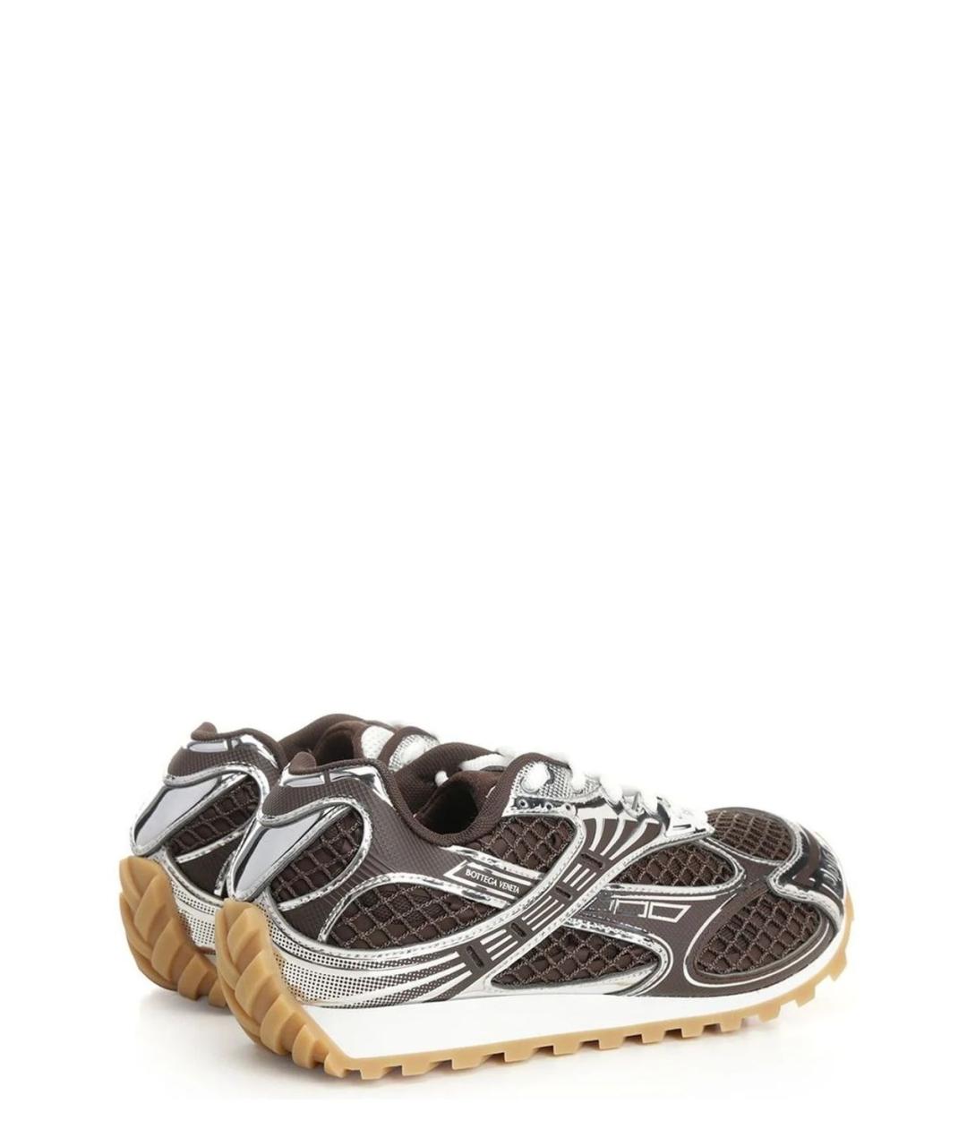 BOTTEGA VENETA Коричневые синтетические кроссовки, фото 3
