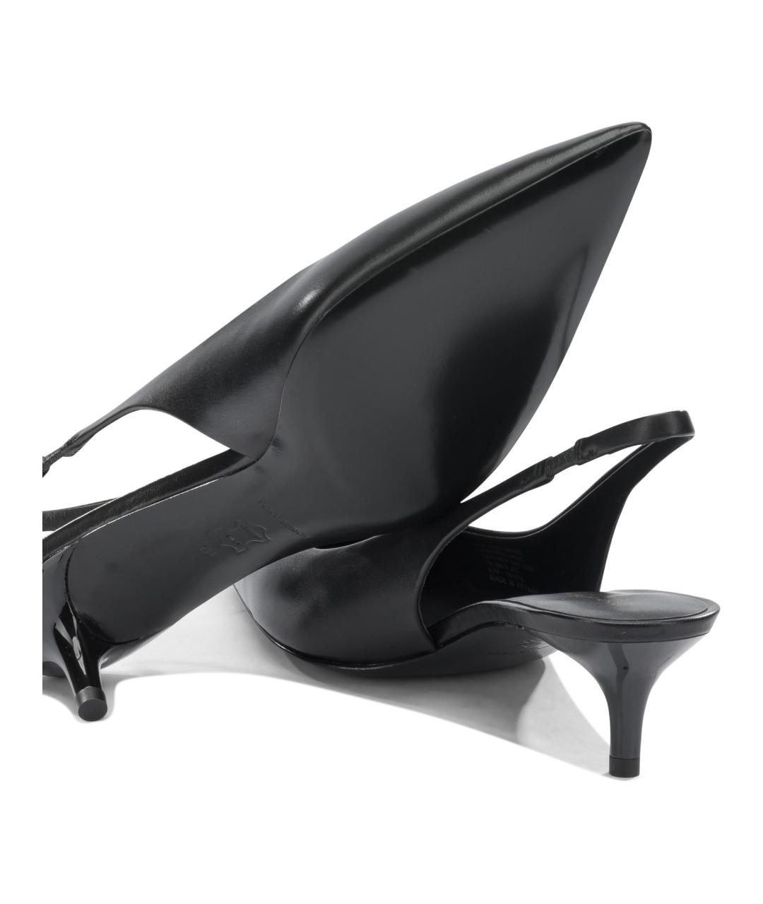 TORY BURCH Черные кожаные туфли, фото 5