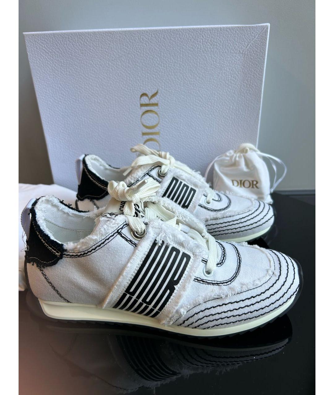 CHRISTIAN DIOR Белые кроссовки, фото 6