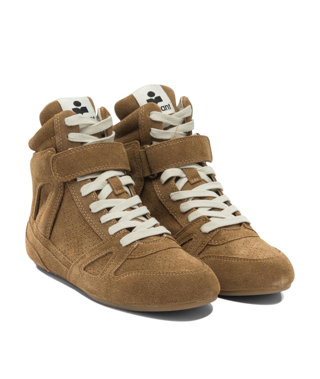 ISABEL MARANT Коричневые замшевые кроссовки, фото 2