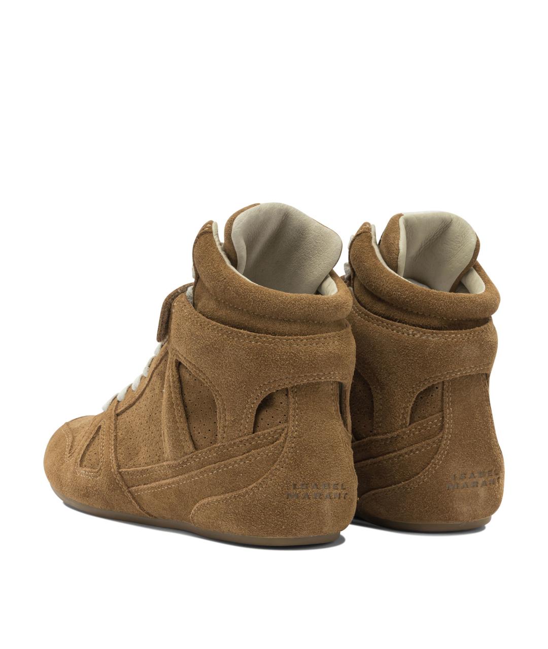 ISABEL MARANT Коричневые замшевые кроссовки, фото 4