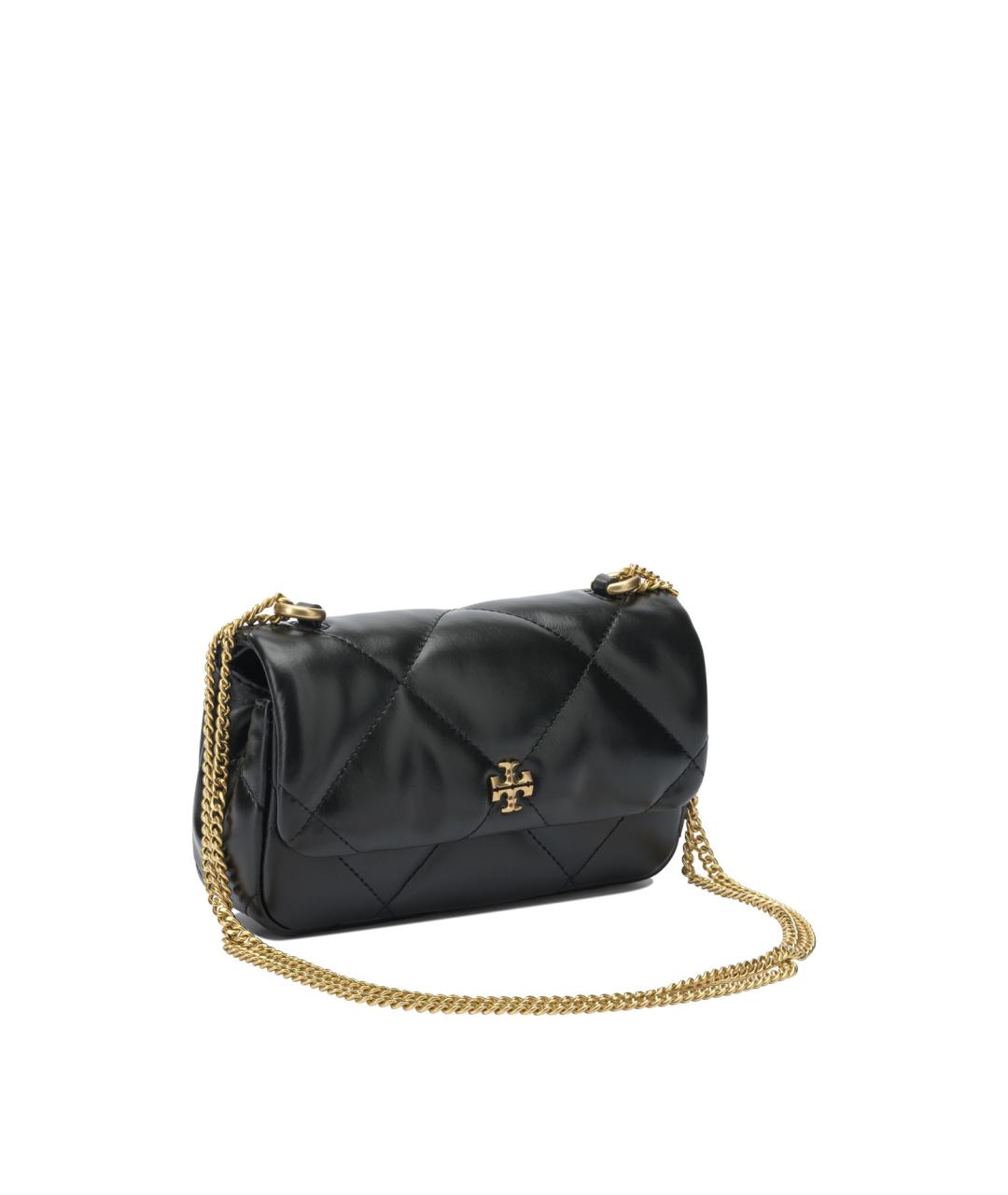 TORY BURCH Черная кожаная сумка через плечо, фото 2