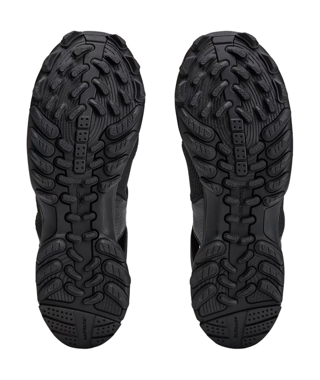 Y-3 Черные кожаные сандалии, фото 6