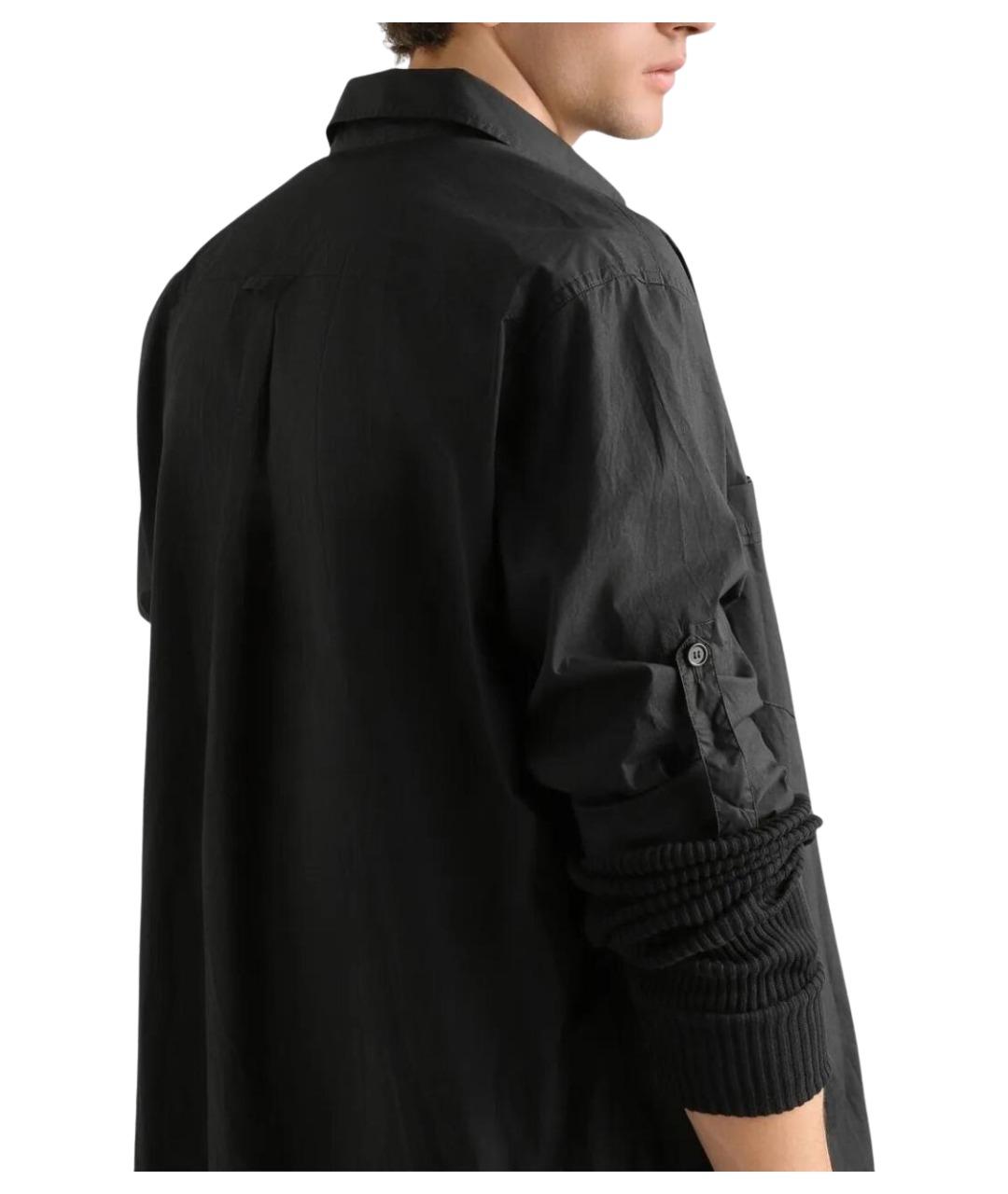 DOLCE&GABBANA Черная хлопковая кэжуал рубашка, фото 4