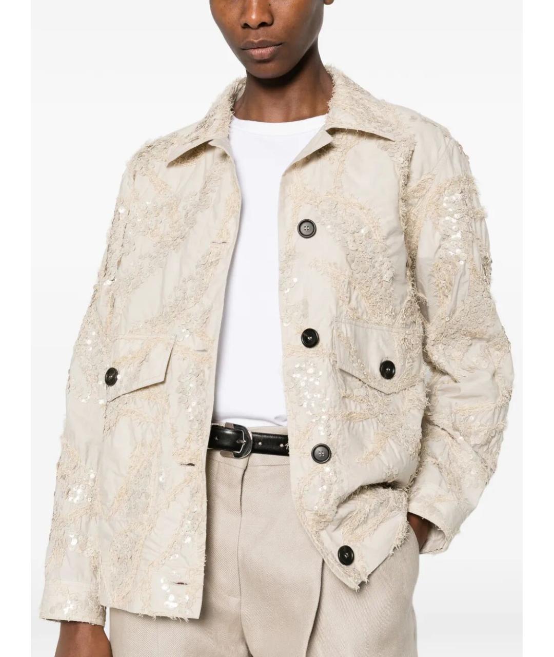 BRUNELLO CUCINELLI Бежевая хлопковая куртка, фото 5