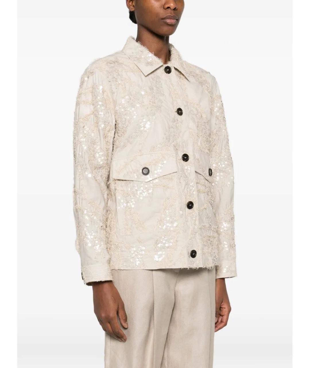 BRUNELLO CUCINELLI Бежевая хлопковая куртка, фото 3