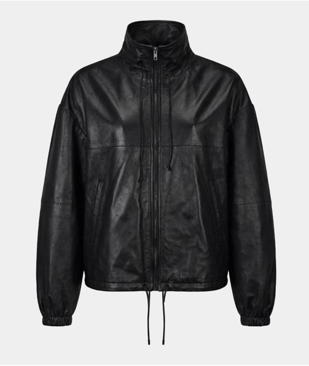 HAIKURE Черная кожаная куртка, фото 9