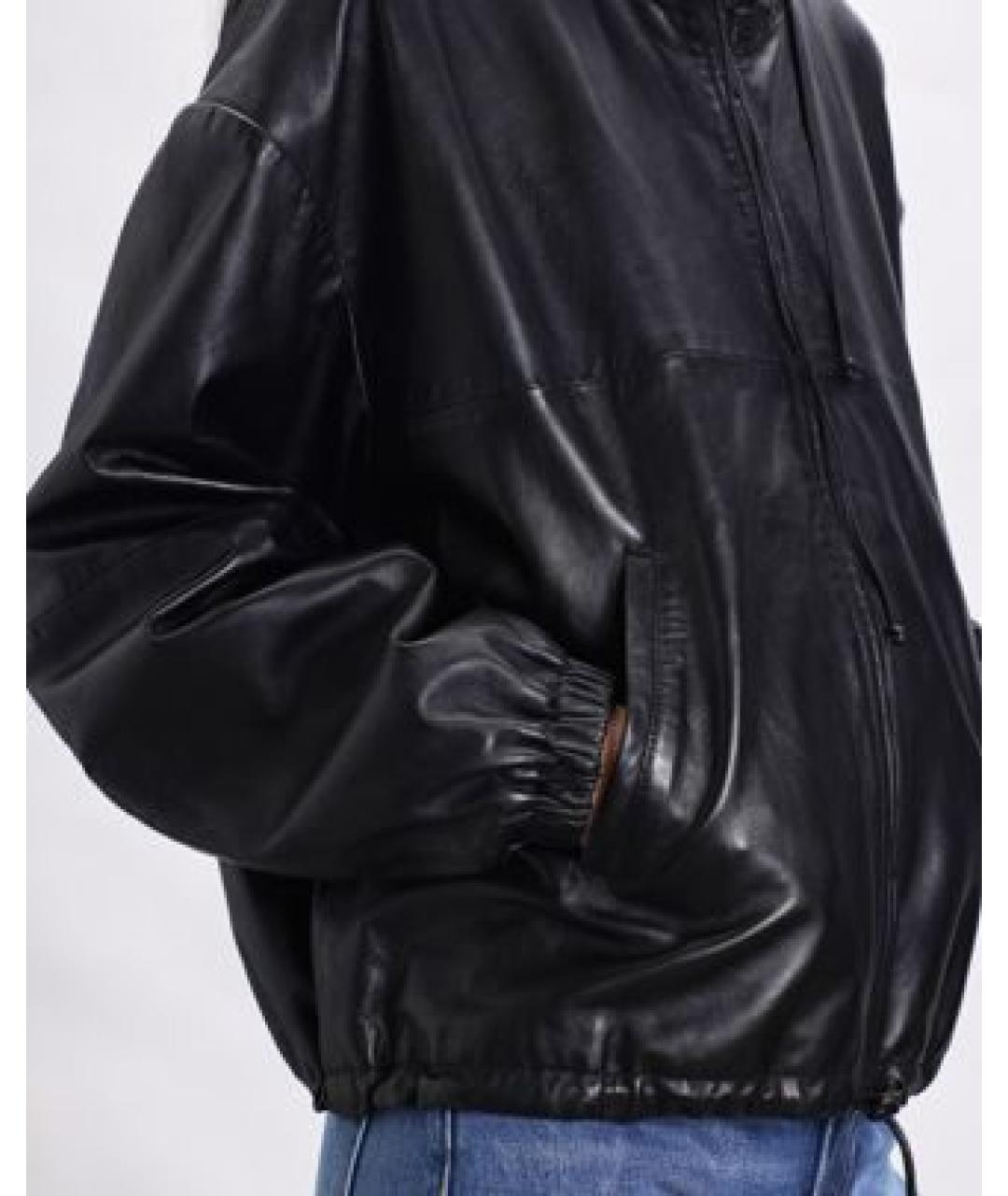 HAIKURE Черная кожаная куртка, фото 8