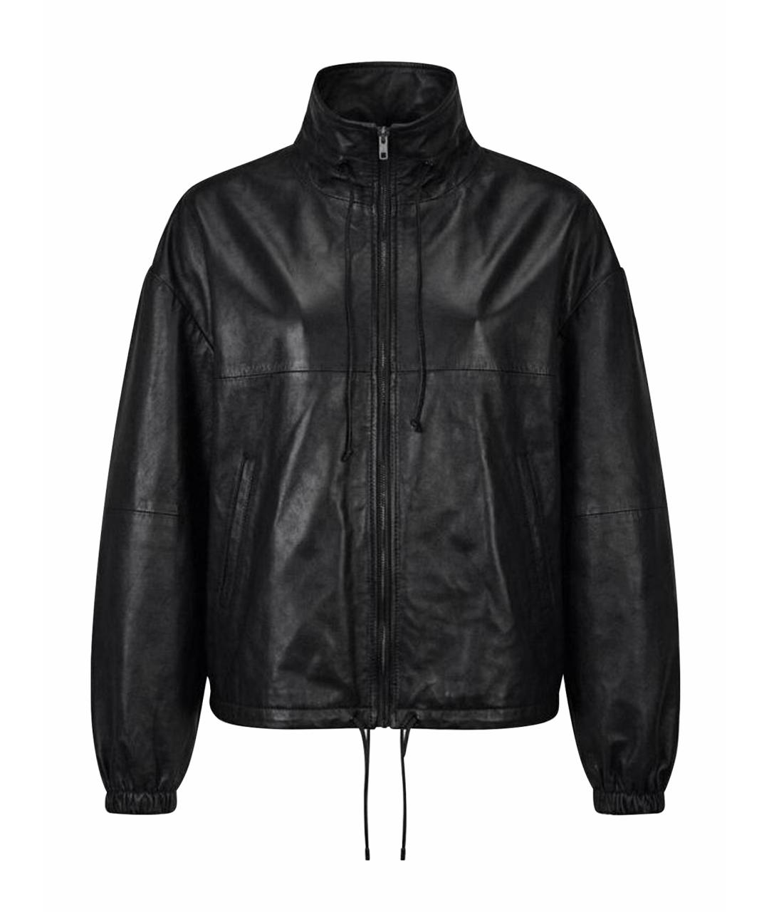 HAIKURE Черная кожаная куртка, фото 1