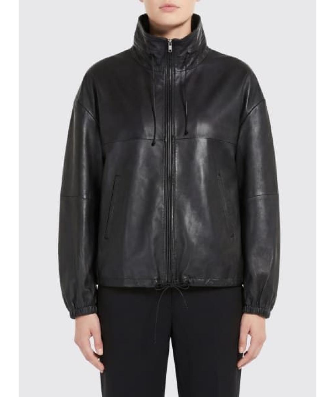 HAIKURE Черная кожаная куртка, фото 6