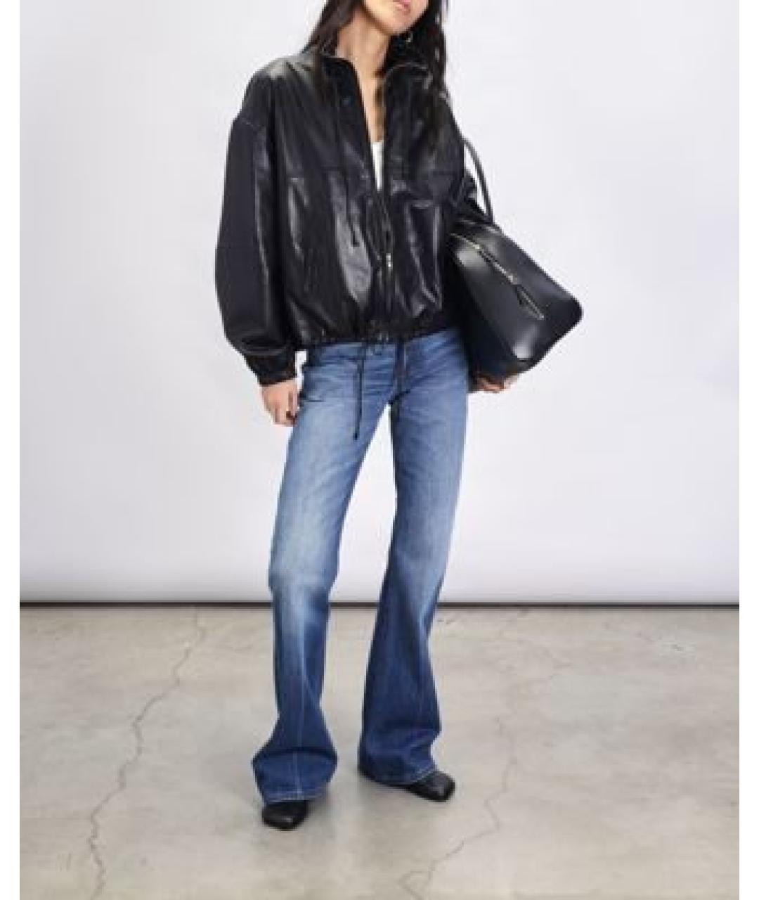 HAIKURE Черная кожаная куртка, фото 7