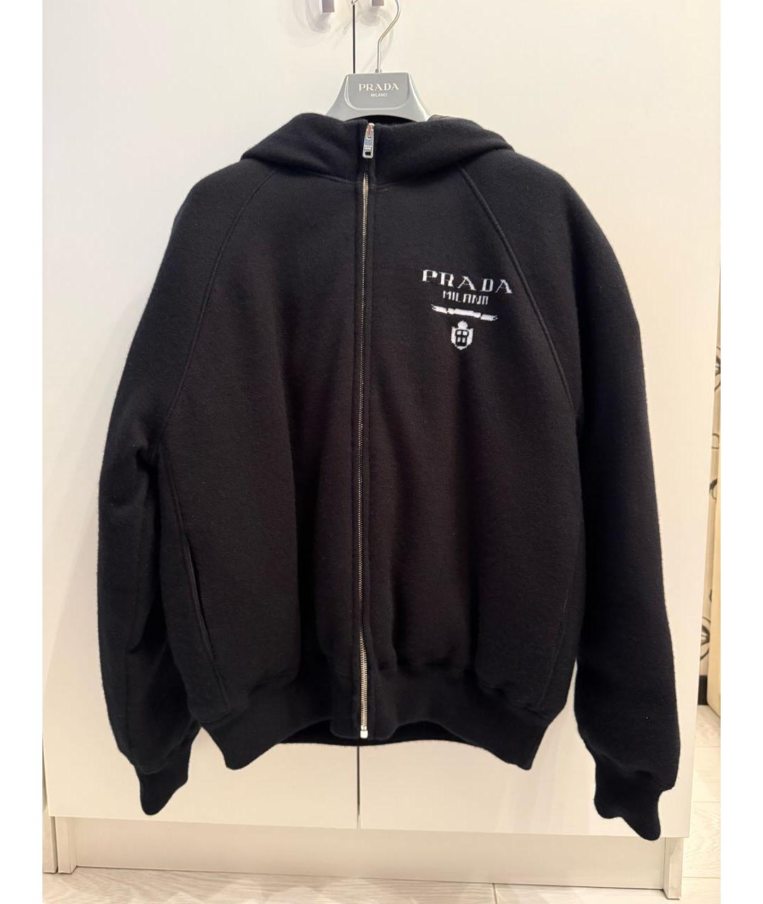 PRADA Черная кашемировая куртка, фото 7