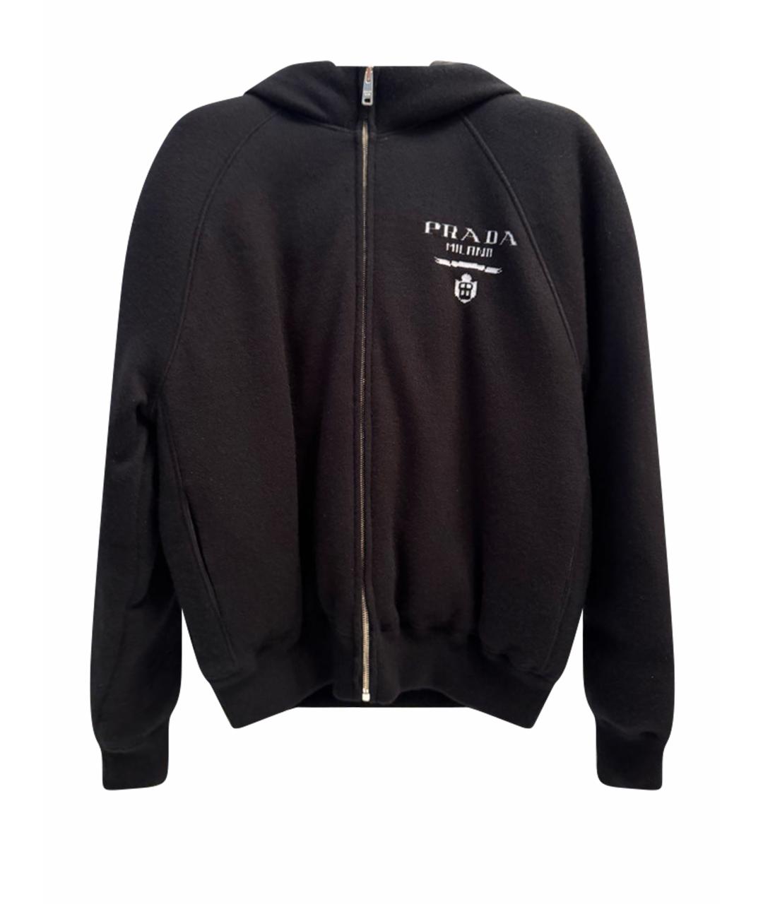 PRADA Черная кашемировая куртка, фото 1