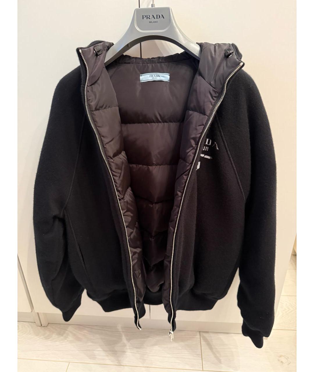 PRADA Черная кашемировая куртка, фото 5