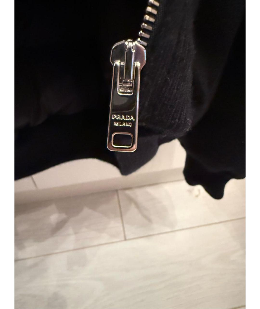 PRADA Черная кашемировая куртка, фото 4