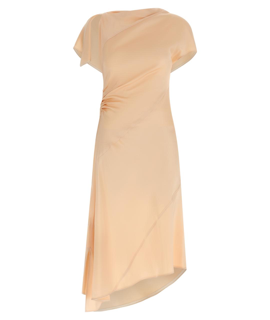 VICTORIA BECKHAM Розовое ацетатное коктейльное платье, фото 1