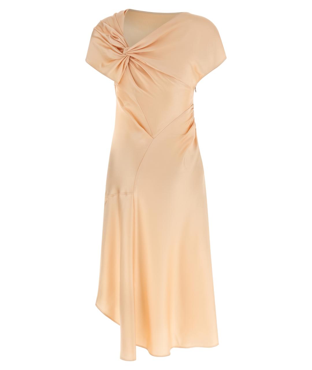 VICTORIA BECKHAM Розовое ацетатное коктейльное платье, фото 2