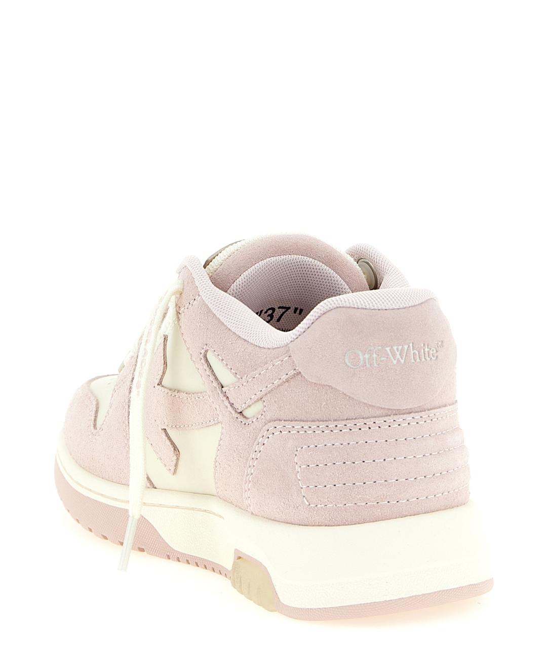 OFF-WHITE Розовые кожаные кроссовки, фото 4