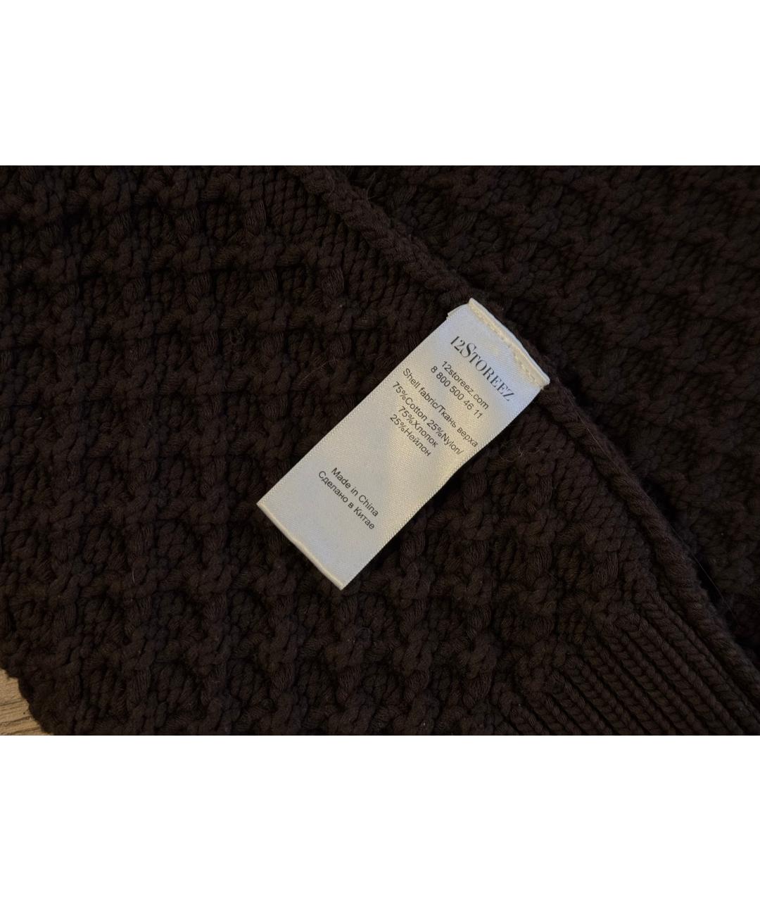 12 STOREEZ Коричневый хлопковый джемпер / свитер, фото 6