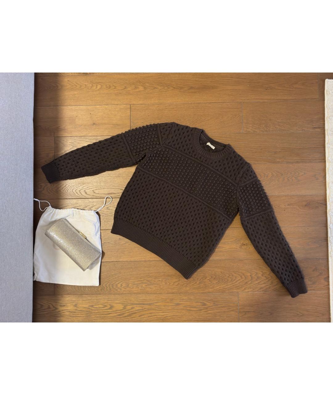 12 STOREEZ Коричневый хлопковый джемпер / свитер, фото 2