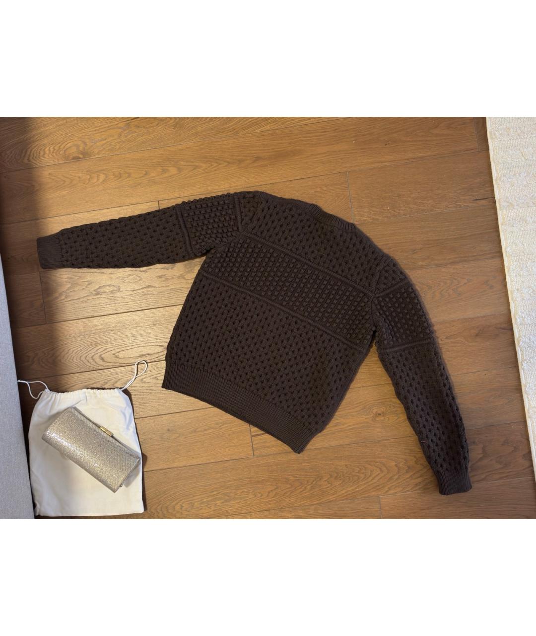 12 STOREEZ Коричневый хлопковый джемпер / свитер, фото 3