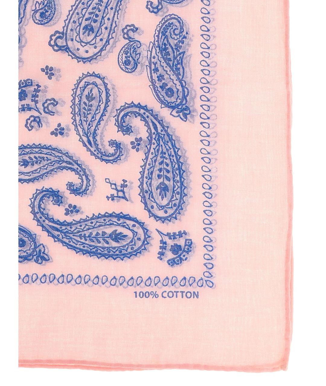 POLO RALPH LAUREN Розовый хлопковый шарф, фото 2