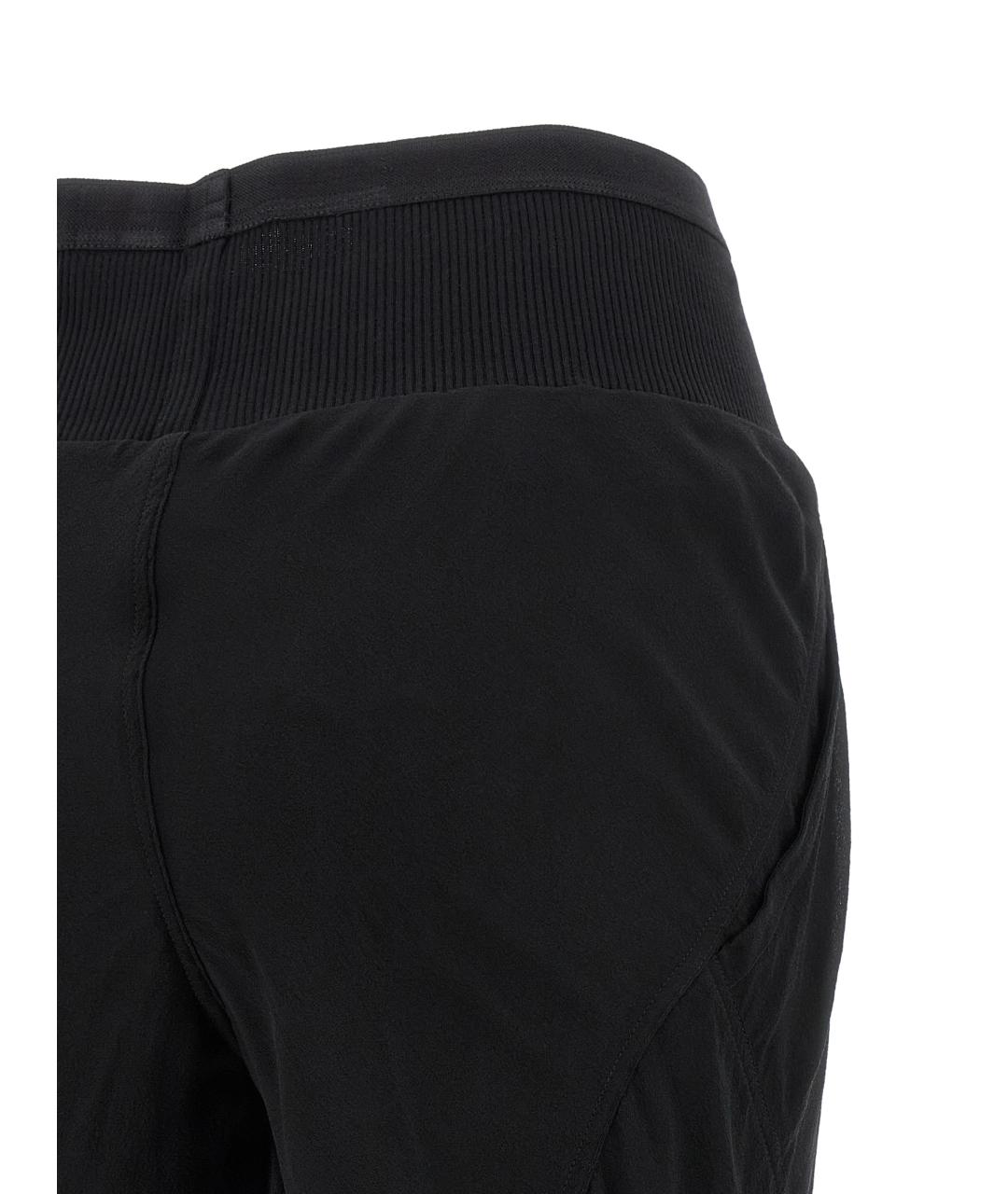 RICK OWENS Черные шелковые прямые брюки, фото 4