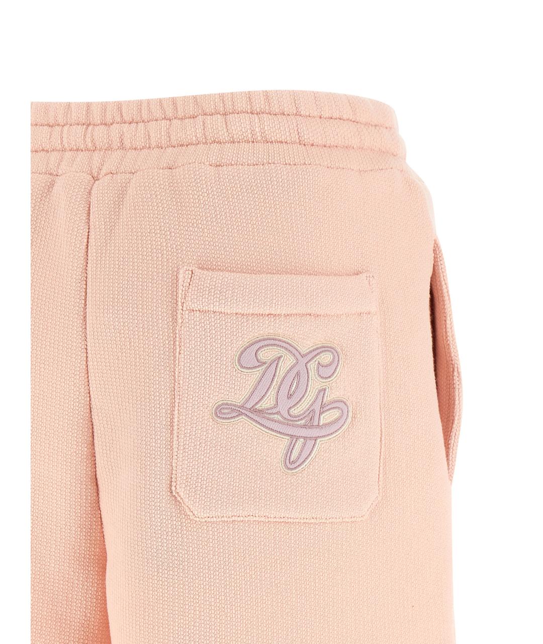 DOLCE&GABBANA Розовые хлопковые шорты, фото 4