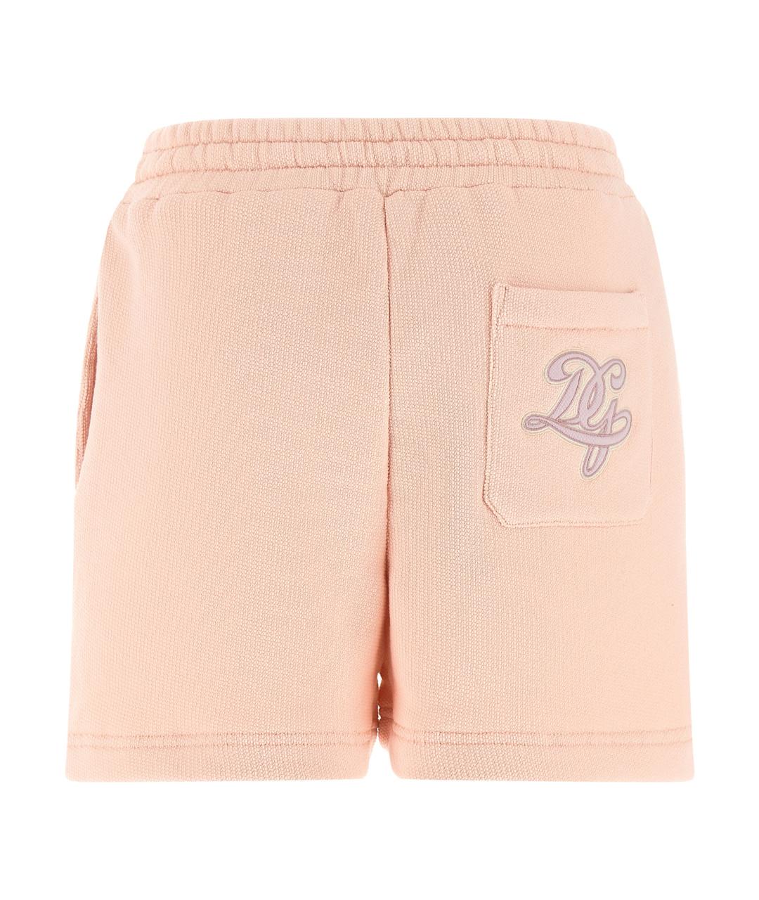 DOLCE&GABBANA Розовые хлопковые шорты, фото 2