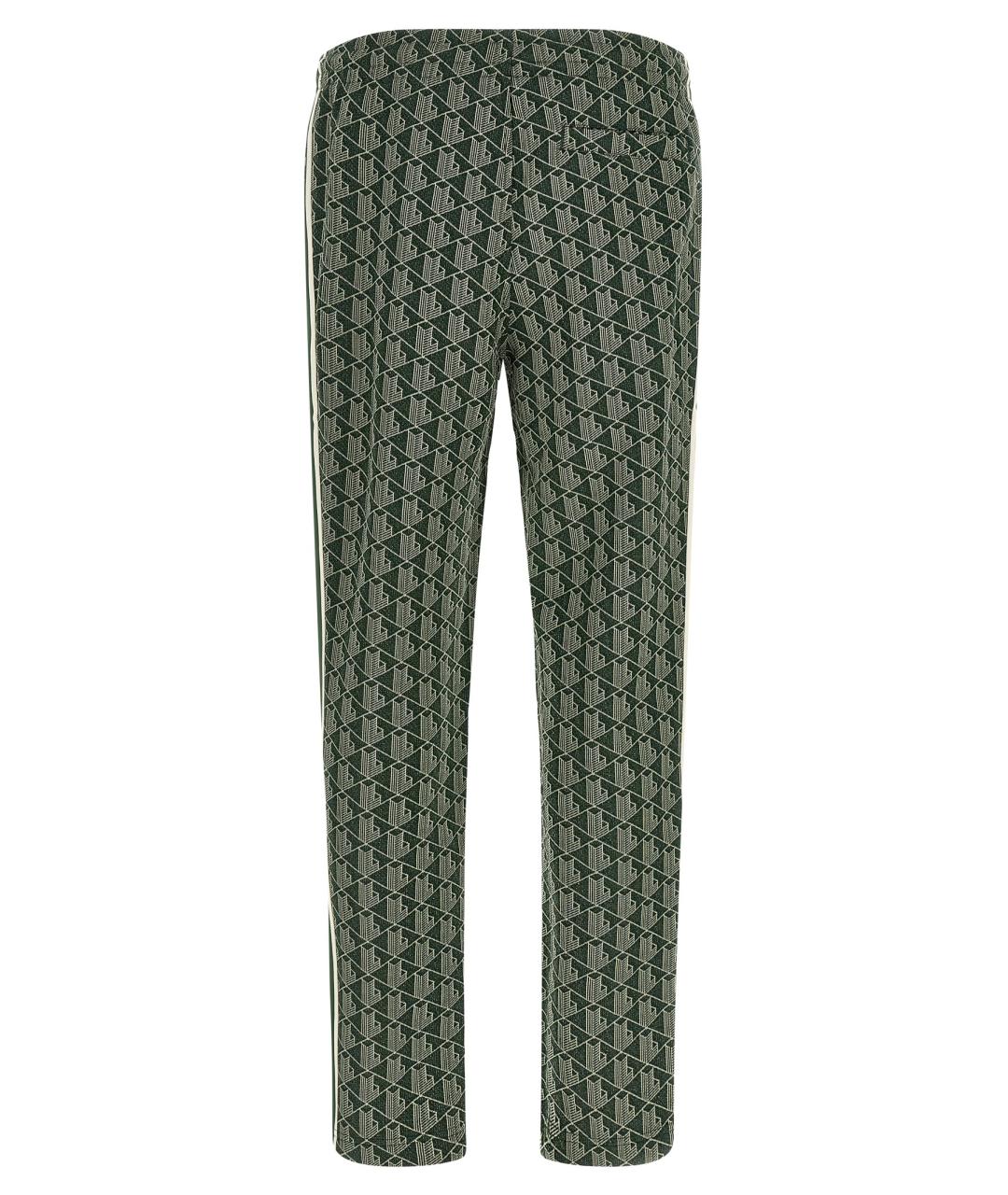 LACOSTE Зеленые полиэстеровые повседневные брюки, фото 2