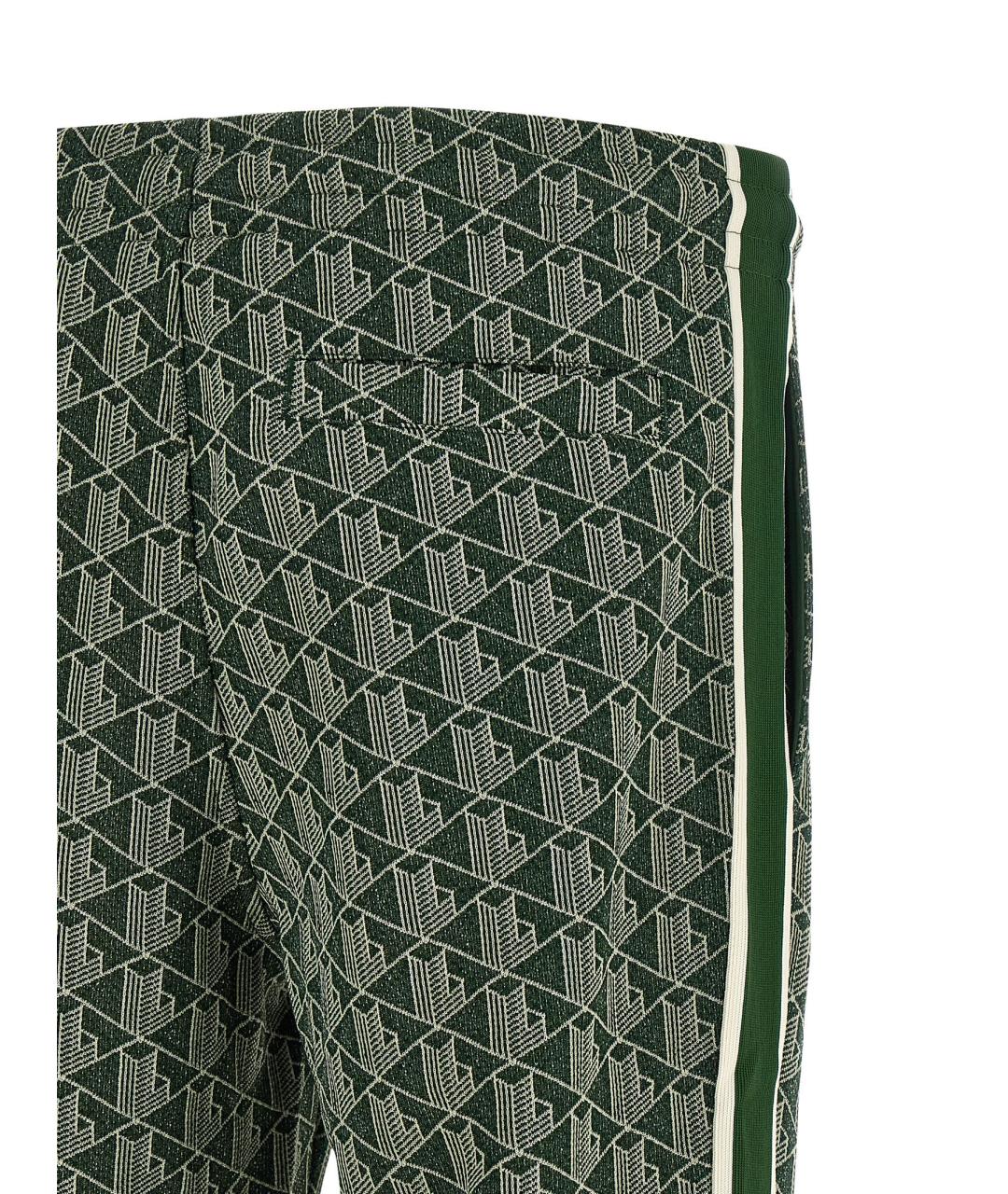 LACOSTE Зеленые полиэстеровые повседневные брюки, фото 5