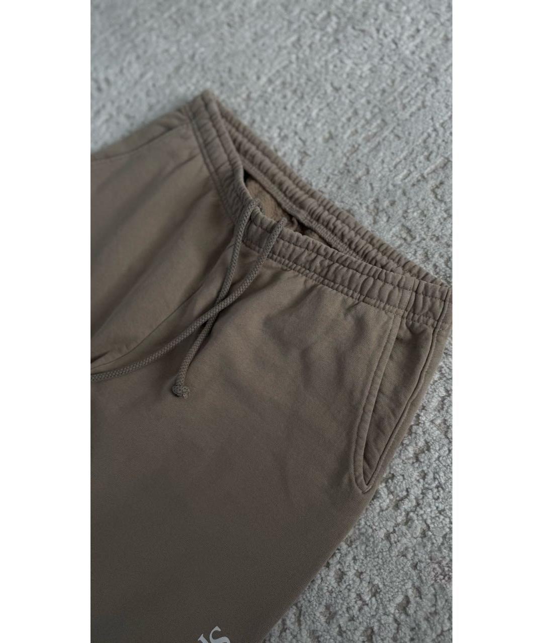 SPORTY AND RICH Бежевые хлопковые спортивные брюки и шорты, фото 4