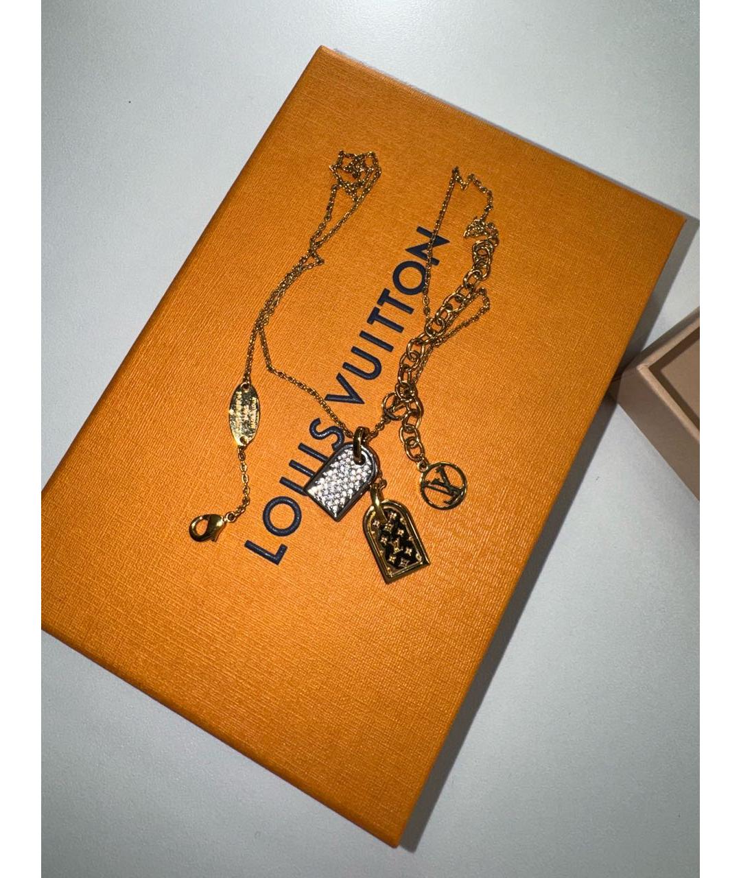 LOUIS VUITTON Золотая позолоченная подвеска, фото 5