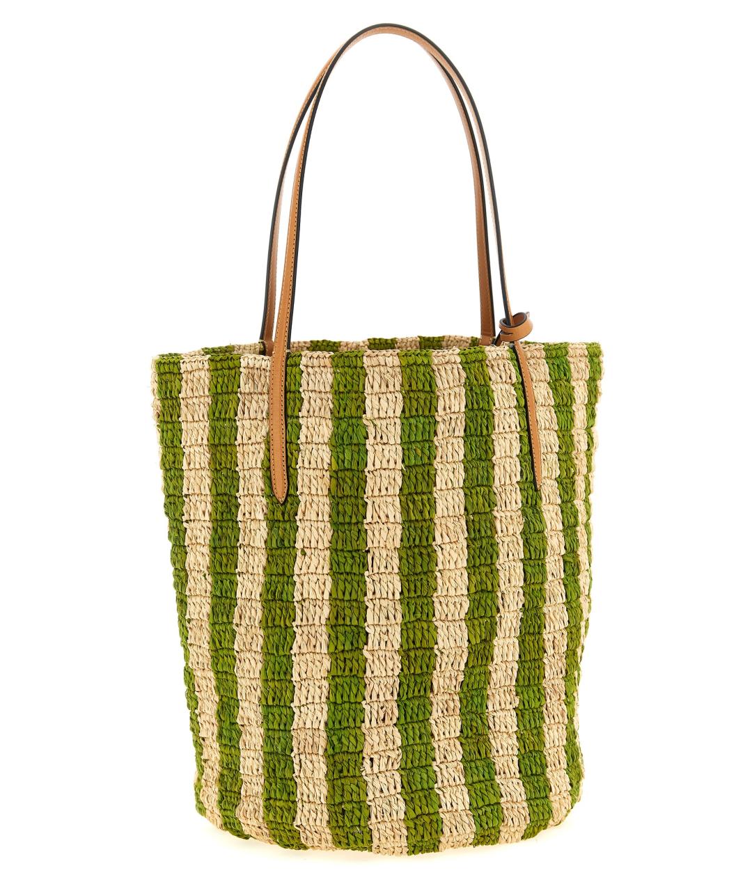 VALENTINO Зеленая пелетеная сумка тоут, фото 2