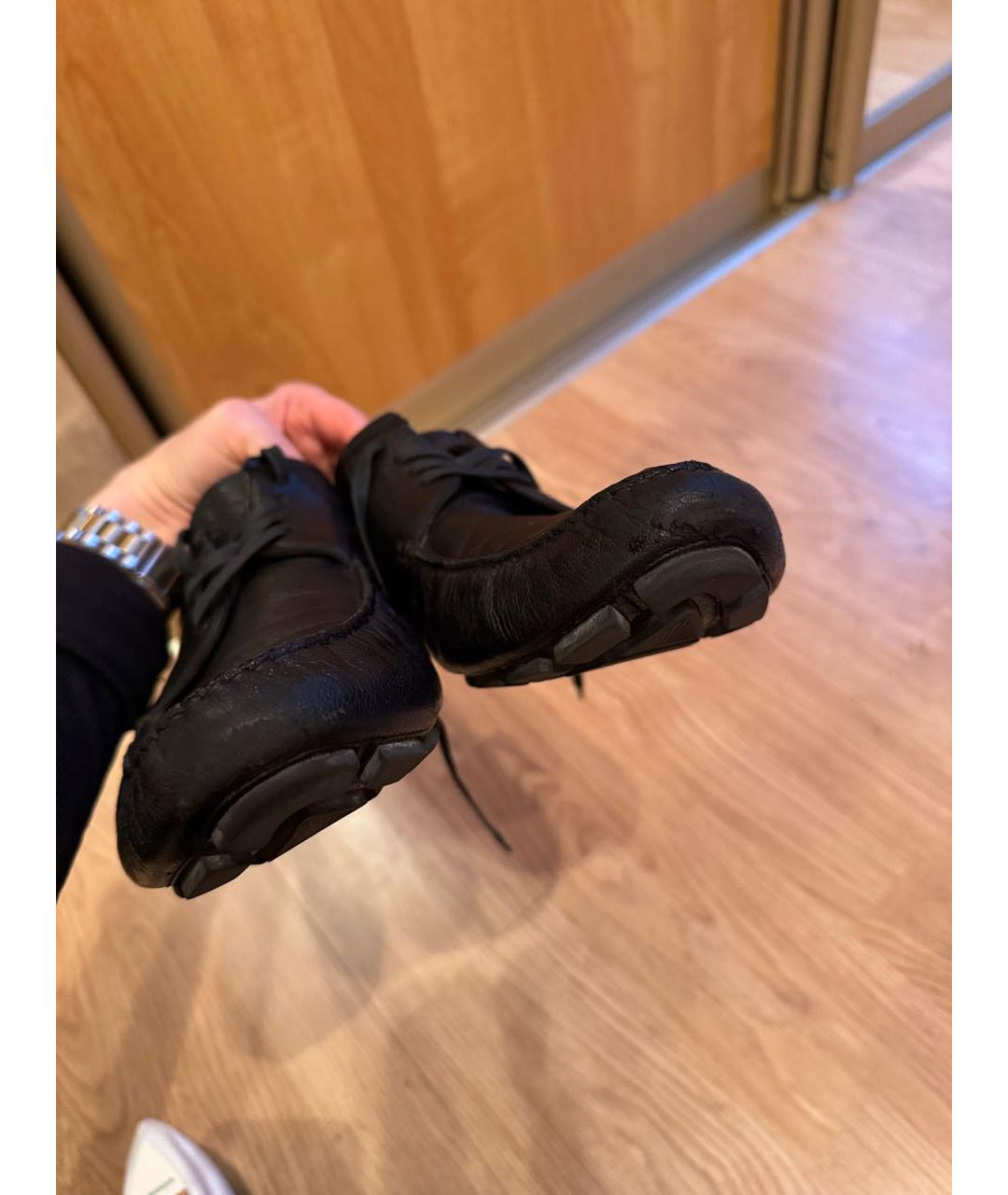 DOLCE&GABBANA Черные кожаные туфли, фото 8