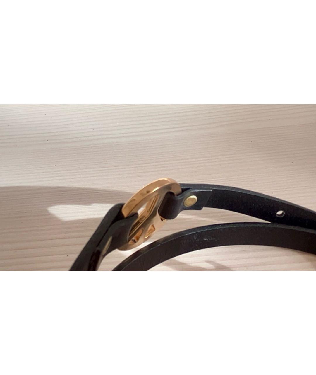 LOVE MOSCHINO Черный кожаный ремень, фото 6