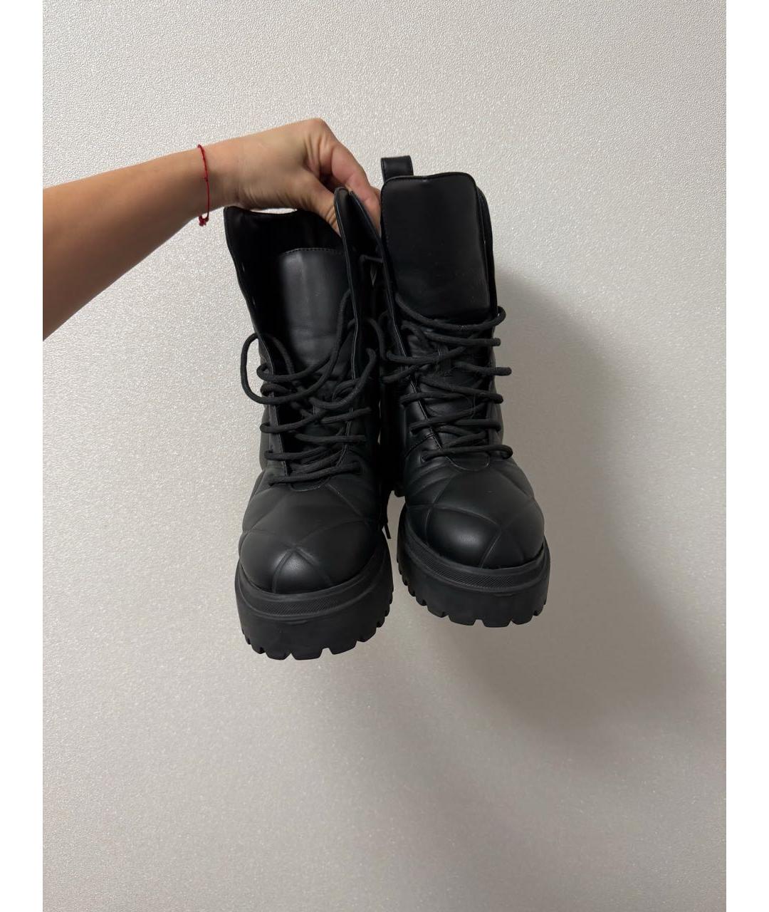 LE SILLA Черные кожаные ботинки, фото 2